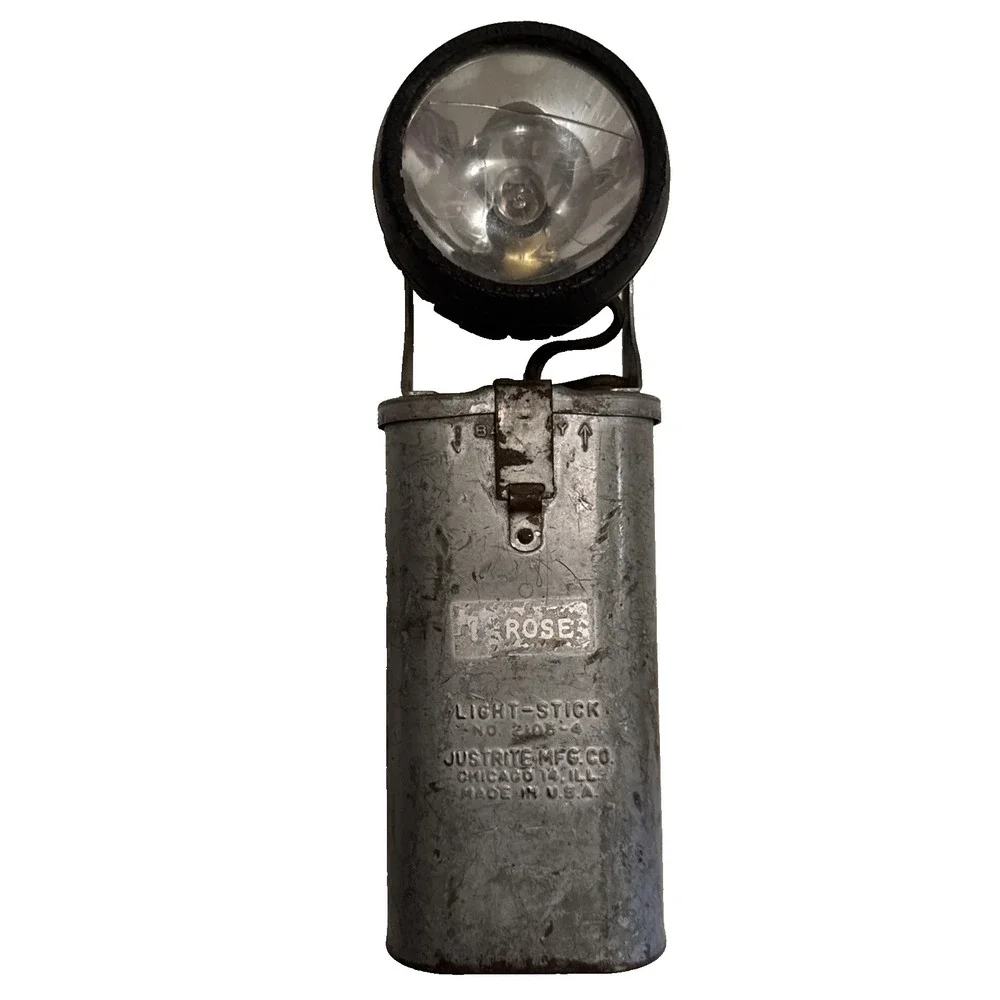 Vintage Lamp Just Rite MFG Co. Light-Stick Industrial Belt lamp light